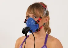 A woman wearing a cpx instrument